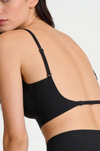 Willluxe® Soft Triangle Bralette Invisible Low Back with Multiple Tie Styling Options