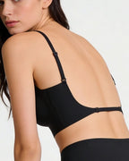Willluxe® Soft Triangle Bralette Invisible Low Back with Multiple Tie Styling Options