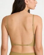 Willluxe® Soft Triangle Bralette Invisible Low Back with Multiple Tie Styling Options