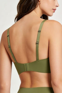 Willluxe® Seamless Comfortable Square Neck Strapless Jelly Soft Support Foundation Bra