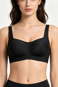 Willluxe® Seamless Comfortable Square Neck Strapless Jelly Soft Support Foundation Bra