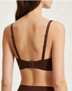 Willluxe® Seamless Comfortable Square Neck Strapless Jelly Soft Support Foundation Bra