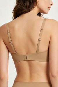 Willluxe® Seamless Comfortable Square Neck Strapless Jelly Soft Support Foundation Bra