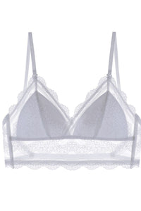 Willluxe® French Lace Wire-Free Thin Invisible U-Shaped Backless Triangle Bras