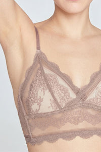 Willluxe® French Lace Wire-Free Thin Invisible U-Shaped Backless Triangle Bras