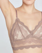 Willluxe® French Lace Wire-Free Thin Invisible U-Shaped Backless Triangle Bras