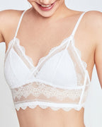 Willluxe® French Lace Wire-Free Thin Invisible U-Shaped Backless Triangle Bras