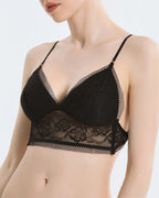 Willluxe® French Lace Wire-Free Thin Invisible U-Shaped Backless Triangle Bras