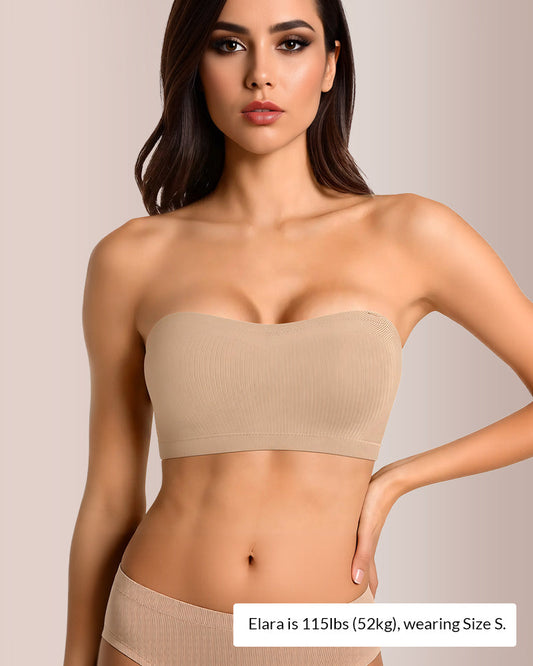 WILLLUXE® 6-in-1 Convertible Push-Up Strapless Bandeau Bra