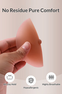 Willluxe® Realistic 3D Silicone Nipple Seamless Protruding Pasties