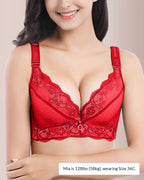 Willluxe® Full Coverage Floral Lace Push-Up Shaping Bra