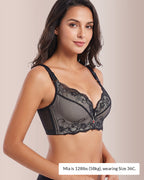 Willluxe® Full Coverage Floral Lace Push-Up Shaping Bra