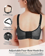 Willluxe® Full Coverage Floral Lace Push-Up Shaping Bra