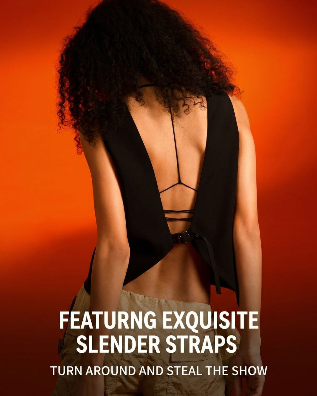 Willluxe® Front Closure Strappy Thin Strap Backless Bra