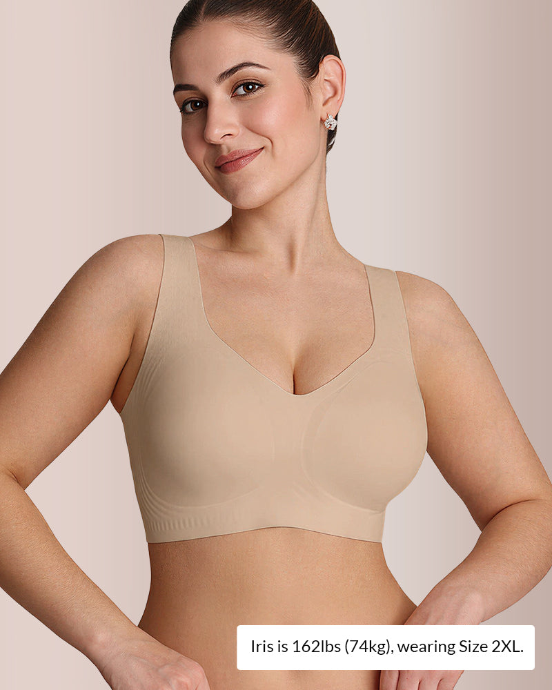 Willluxe® Plus Size Full Coverage Seamless Minimizer Bra