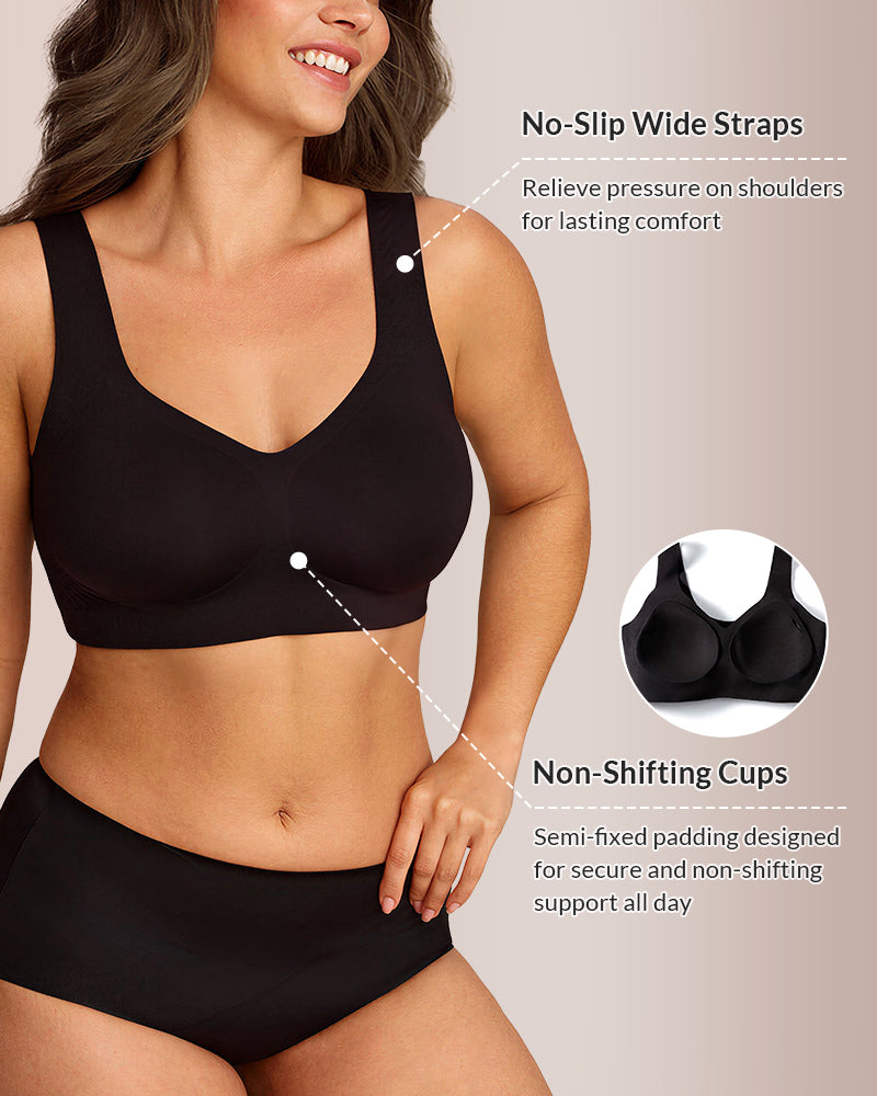 Willluxe® Plus Size Full Coverage Seamless Minimizer Bra