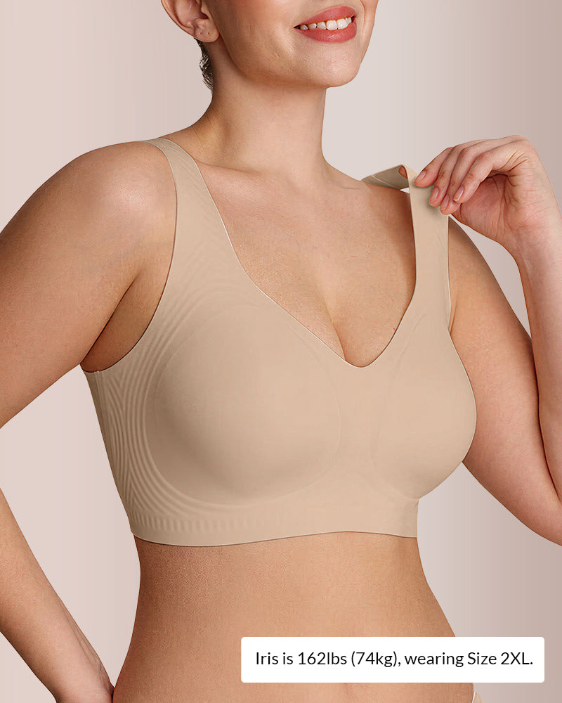 Willluxe® Plus Size Full Coverage Seamless Minimizer Bra