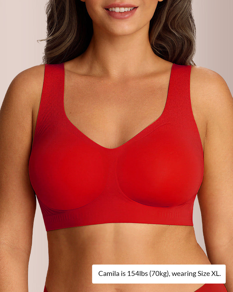 Willluxe® Plus Size Full Coverage Seamless Minimizer Bra