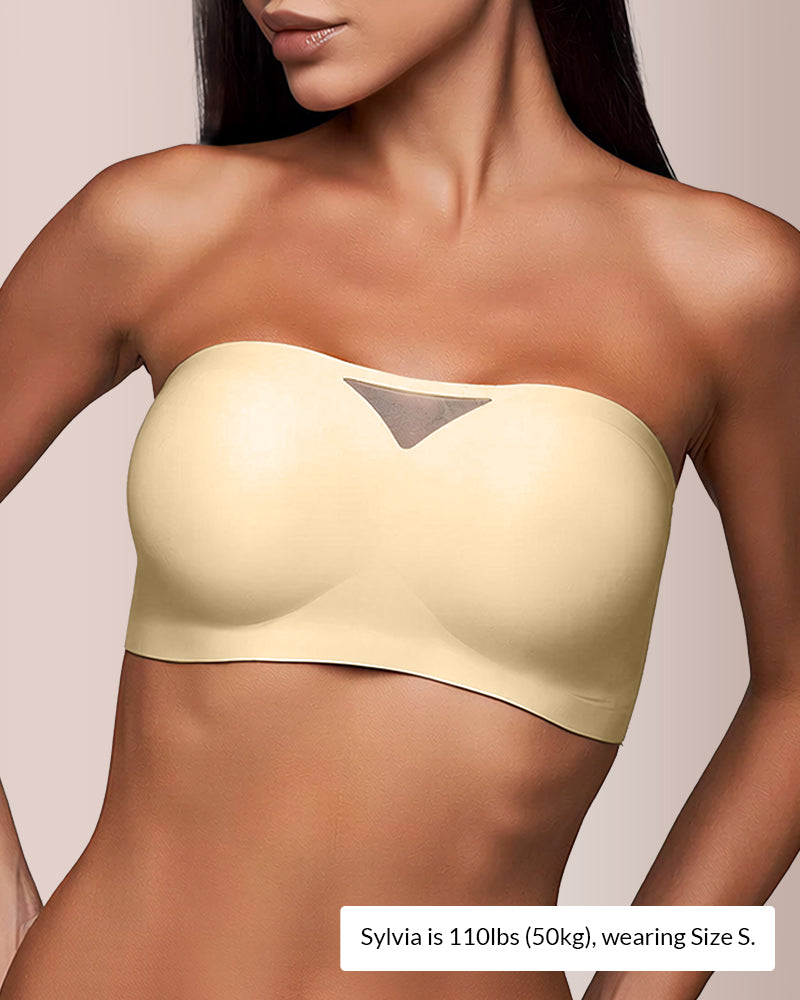 Willluxe® Seamless Anti-Slip Strapless Bandeau Bra