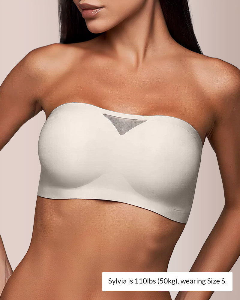 Willluxe® Seamless Anti-Slip Strapless Bandeau Bra