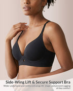 Willluxe® Seamless U-Back Wireless 3D Push-Up Bra