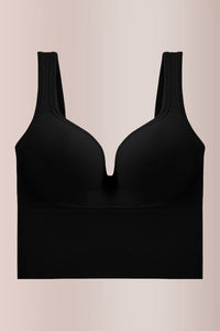 Willluxe® Seamless Deep-V Shaping Bra With Wide Straps