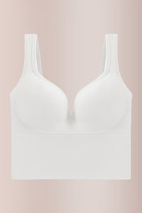 Willluxe® Seamless Deep-V Shaping Bra With Wide Straps