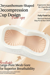 Willluxe® Chrysanthemum Cup Soft Support Strapless Bralette