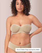 Willluxe® Strapless Anti-Slip Bandeau Bra Plus Size Seamless Support