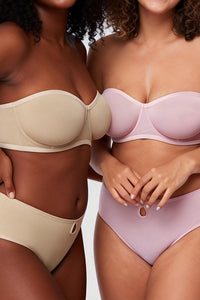 Willluxe® Strapless Anti-Slip Bandeau Bra Plus Size Seamless Support