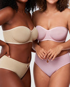 Willluxe® Strapless Anti-Slip Bandeau Bra Plus Size Seamless Support