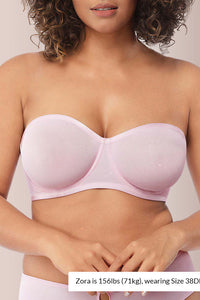 Willluxe® Strapless Anti-Slip Bandeau Bra Plus Size Seamless Support