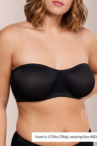 Willluxe® Strapless Anti-Slip Bandeau Bra Plus Size Seamless Support