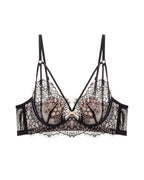 Willluxe® French Eyelash Lace Wireless Push-Up Bra