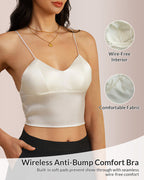 Willluxe® French Silk Satin Camisole - Wire-Free Triangle Bralette