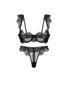Willluxe® French Elegant Eyelash Lace Bra Set