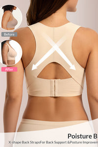 Willluxe® Seamless Posture Corrector Wireless Bra - Front Closure Lift & Support