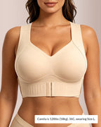 Willluxe® Seamless Posture Corrector Wireless Bra - Front Closure Lift & Support