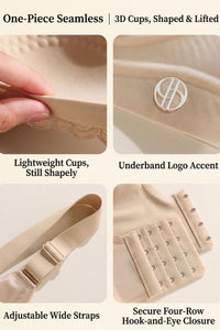 Willluxe® Seamless Molded Cup Sculpting Jelly Support Bra
