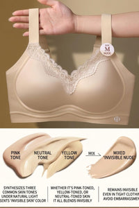 Willluxe® Seamless Molded Cup Sculpting Jelly Support Bra