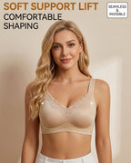 Willluxe® Seamless Molded Cup Sculpting Jelly Support Bra