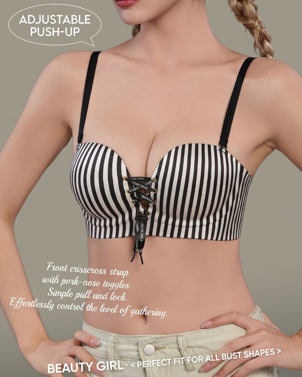 Willluxe® Seamless Wireless Push-Up Support Bra
