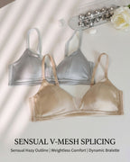 Willluxe® French Silk Sheer Mesh Triangle Cup Bra