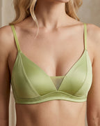 Willluxe® French Silk Sheer Mesh Triangle Cup Bra
