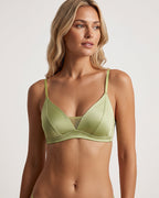 Willluxe® French Silk Sheer Mesh Triangle Cup Bra