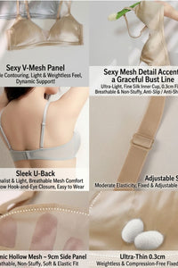 Willluxe® French Silk Sheer Mesh Triangle Cup Bra