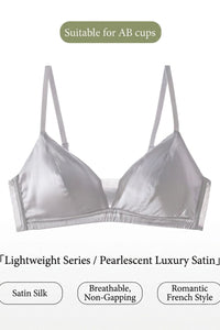 Willluxe® French Silk Sheer Mesh Triangle Cup Bra