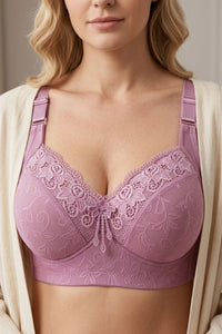 Willluxe® Plus Size Luxury Lace Wireless Support Bra