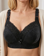 Willluxe® Plus Size Luxury Lace Wireless Support Bra