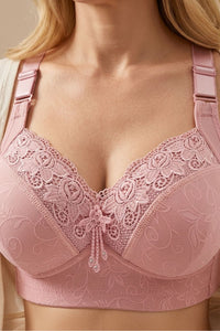 Willluxe® Plus Size Luxury Lace Wireless Support Bra